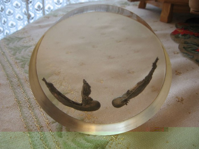 Haben meine Eltern beim Bleigießen in dem Jahr als sie sich verlobt haben gemacht ;)