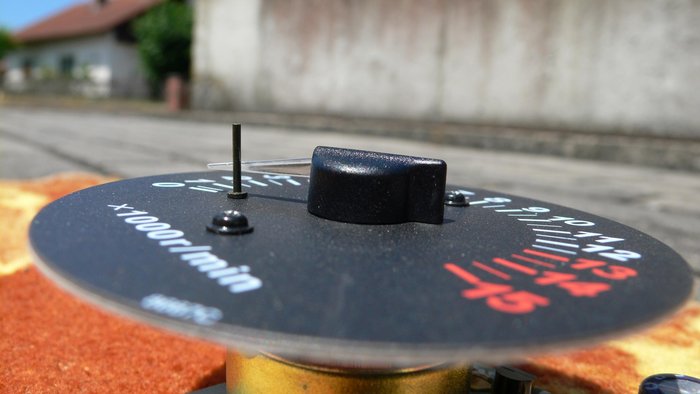 Lichtleiter komplett unter der Scheibe