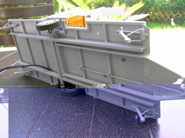 Der Boden des Modells.